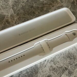 Apple Watch Sport with White Band